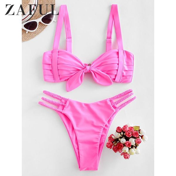 pleated braided strappy cutout bikini swimsuit summer women knot swimwear 2 piece sets beach bathing suit one-piece suits
pleated braided strappy cutout bikini swimsuit summer women knot swimwear 2 piece sets beach bathing suit one-piece suits