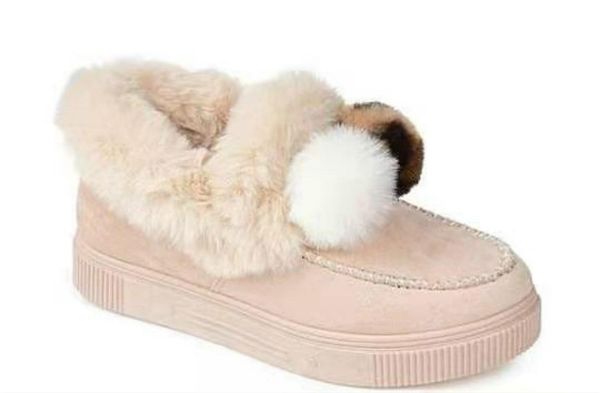 boots 2021 cotton shoes leather mouth snow pink women winter warm short non-slip velvet bread with lovely plush ball, Black
boots 2021 cotton shoes leather mouth snow pink women winter warm short non-slip velvet bread with lovely plush ball, Black