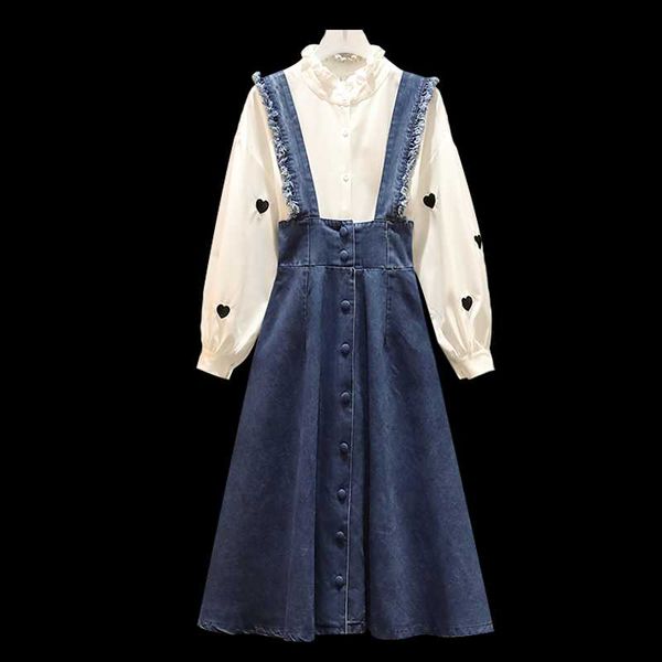 spring autumn korean suspender denim dress women's plus size 4xl sleeveless casual female pocket button jeans dresses, Black;gray
spring autumn korean suspender denim dress women's plus size 4xl sleeveless casual female pocket button jeans dresses, Black;gray