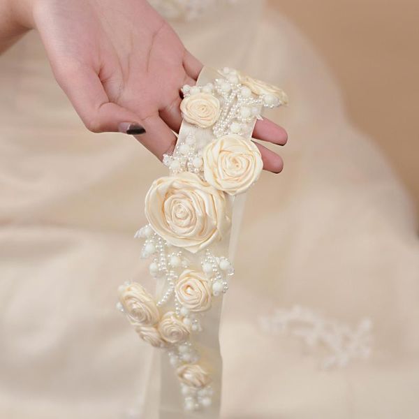 wedding sashes trixy s323-i flower dress accessories bridal belts ivory sash woman girl belt, White 
wedding sashes trixy s323-i flower dress accessories bridal belts ivory sash woman girl belt, White