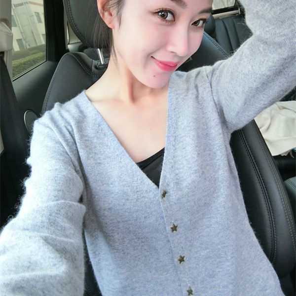 women's sweaters cardigan, long cashmere sleeve, warm tracksuit knitted with cleavage v for spring and autumn 7yaf, White;black
women's sweaters cardigan, long cashmere sleeve, warm tracksuit knitted with cleavage v for spring and autumn 7yaf, White;black