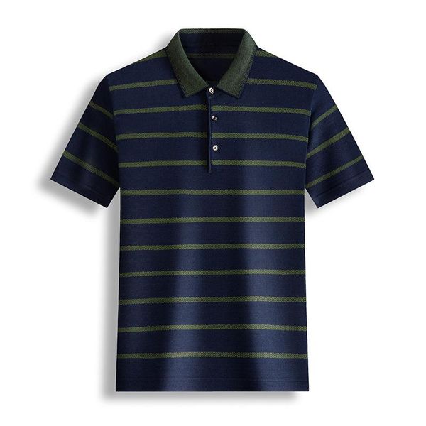men's polos 2021 summer brand wear wide-brimmed striped lapel short-sleeved t-shirt casual men, White;black
men's polos 2021 summer brand wear wide-brimmed striped lapel short-sleeved t-shirt casual men, White;black