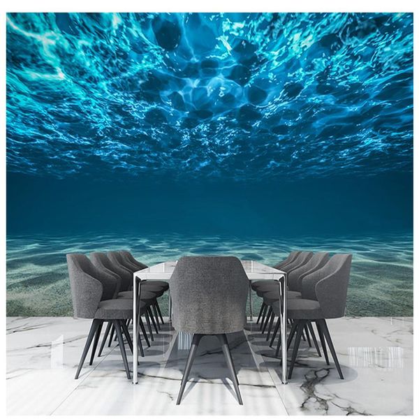 wallpapers custom 3d wallpaper oil painting mural blue ocean world aquarium bedroom living room dining background 
wallpapers custom 3d wallpaper oil painting mural blue ocean world aquarium bedroom living room dining background