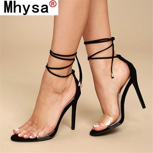sandals summer high heels black ankle strap women cut-out peep toe pvc transparent tie-up gladiator stilettos 8cm
sandals summer high heels black ankle strap women cut-out peep toe pvc transparent tie-up gladiator stilettos 8cm