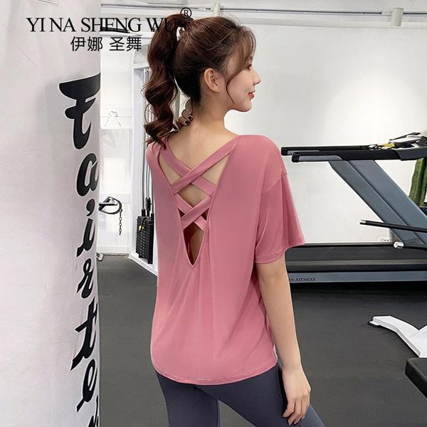 yoga outfit open back shirts gym workout short sleeve women summer quick dry sports t-shirts loose fitness jogging sportswear
yoga outfit open back shirts gym workout short sleeve women summer quick dry sports t-shirts loose fitness jogging sportswear