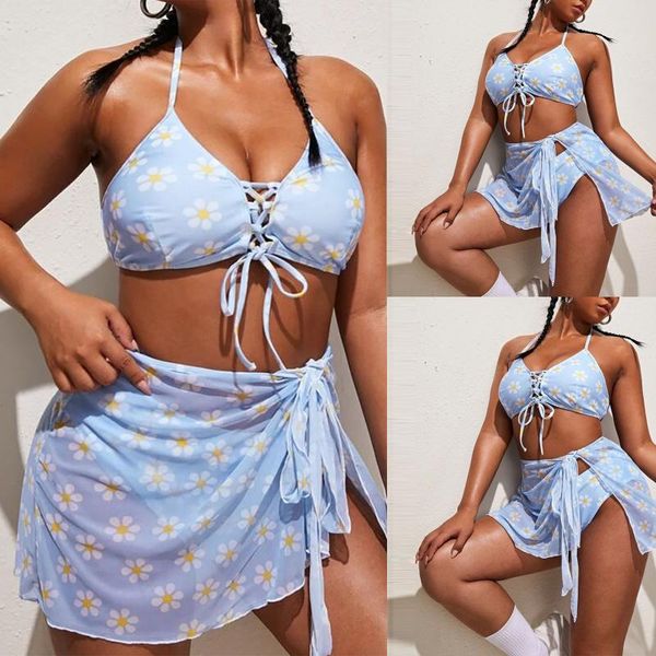women's swimwear flowers swimsuit women print bikini cross bandage bathing suit high waist 3 sets biquini push up, White;black
women's swimwear flowers swimsuit women print bikini cross bandage bathing suit high waist 3 sets biquini push up, White;black