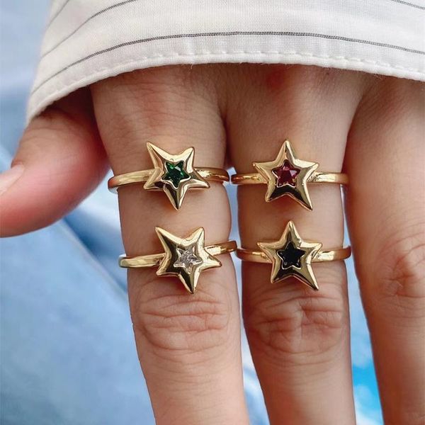 wedding rings fashion design crystal zircon five pointed star ring ladies girl adjustable gold plated jewelry, Slivery;golden
wedding rings fashion design crystal zircon five pointed star ring ladies girl adjustable gold plated jewelry, Slivery;golden