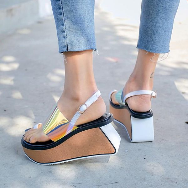 novelty designer strange heels sandals women genuine leather transparent pvc clear thick high platform shoes ladies 2021, Black
novelty designer strange heels sandals women genuine leather transparent pvc clear thick high platform shoes ladies 2021, Black