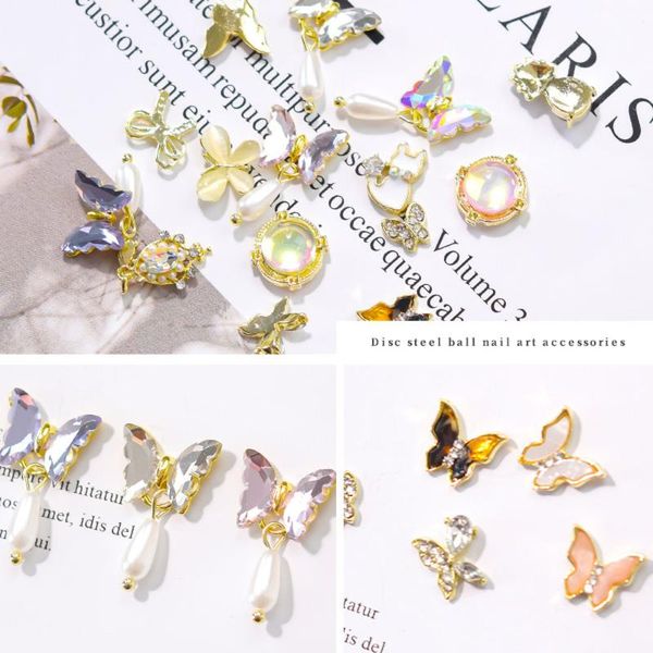nail art decorations 10pcs/bag 3d butterfly pendant rhinestone bownot charms aurora zircon alloy manicure accessories 2021, Silver;gold
nail art decorations 10pcs/bag 3d butterfly pendant rhinestone bownot charms aurora zircon alloy manicure accessories 2021, Silver;gold