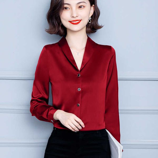 korean satin silk shirt long sleeve woman solid blouse plus size office lady shirt elegant blouses 210604, White
korean satin silk shirt long sleeve woman solid blouse plus size office lady shirt elegant blouses 210604, White
