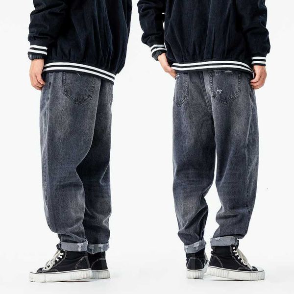 japanese streetwear ripped straight jeans men clothing loose harajuku cargo pants hip hop denim trousers kpop clothes, Blue
japanese streetwear ripped straight jeans men clothing loose harajuku cargo pants hip hop denim trousers kpop clothes, Blue