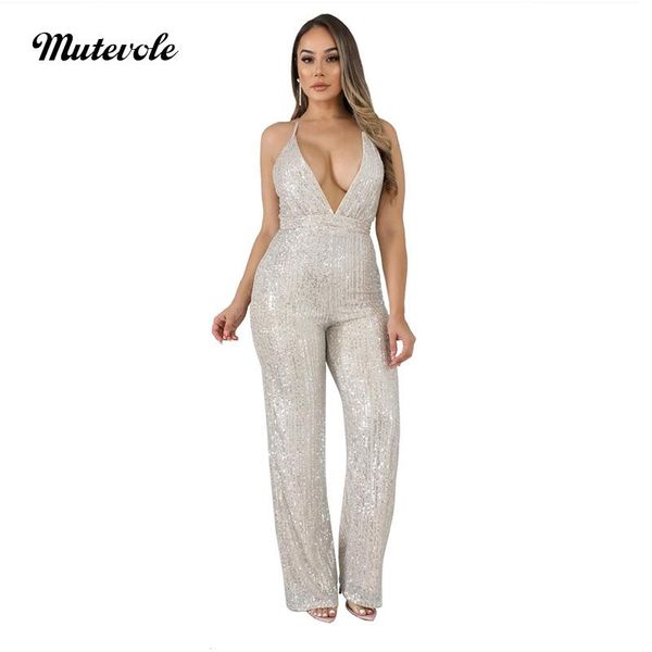 women's jumpsuits & rompers mutevole spaghetti strap paillette jumpsuit women elegant deep v neck silver sequin wide leg glitter club, Black;white
women's jumpsuits & rompers mutevole spaghetti strap paillette jumpsuit women elegant deep v neck silver sequin wide leg glitter club, Black;white