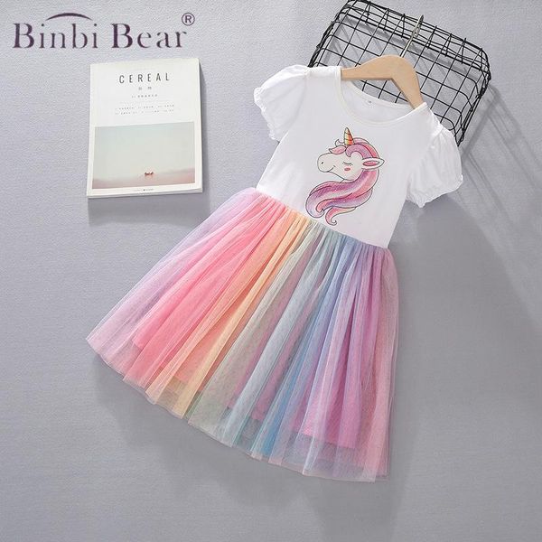 girl's dresses girls' rainbow summer girls pink dress super fairy little princess gauze children's vestidos kids for vetement, Red;yellow 
girl's dresses girls' rainbow summer girls pink dress super fairy little princess gauze children's vestidos kids for vetement, Red;yellow