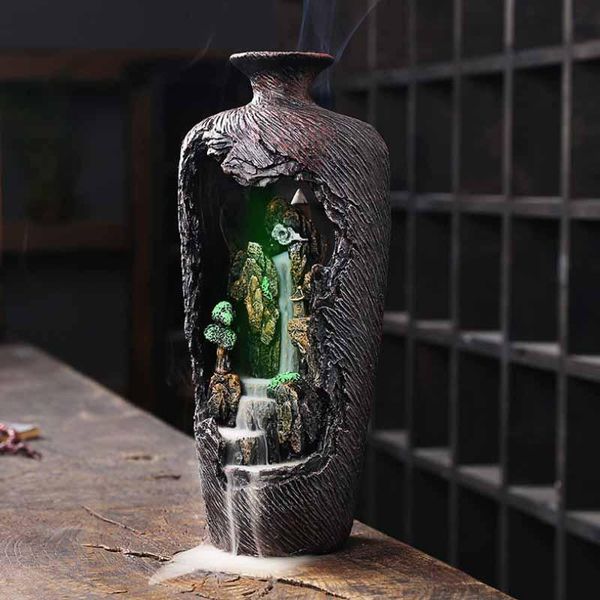 fragrance lamps mountain river led lamp crafts incense holder ceramic waterfall reflux burner gift decoration home collection
fragrance lamps mountain river led lamp crafts incense holder ceramic waterfall reflux burner gift decoration home collection