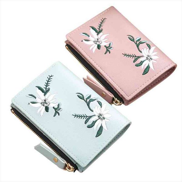 womens wallet flowers embroidered short leather female small coin purse hasp zipper card holder for girls, Red;black
womens wallet flowers embroidered short leather female small coin purse hasp zipper card holder for girls, Red;black