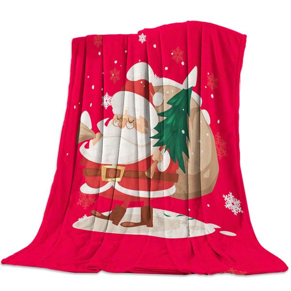 Flannel Throw Blanket for Bedroom,Indoor and Outdoor Microfiber Blankets, Cartoon Santa Claus Carrying Gift Bag Red Ultra Soft
Flannel Throw Blanket for Bedroom,Indoor and Outdoor Microfiber Blankets, Cartoon Santa Claus Carrying Gift Bag Red Ultra Soft