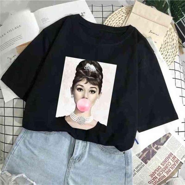audrey hepburn pink bubble women clothes polyester gothic streetwear korean harajuku graphic tshirts casual 210512, White
audrey hepburn pink bubble women clothes polyester gothic streetwear korean harajuku graphic tshirts casual 210512, White