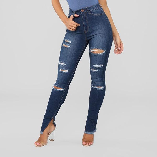 women's jeans spring and autumn split stretch leggings women fashion trend ripped high waist slimming ladies denim ws06, Blue
women's jeans spring and autumn split stretch leggings women fashion trend ripped high waist slimming ladies denim ws06, Blue