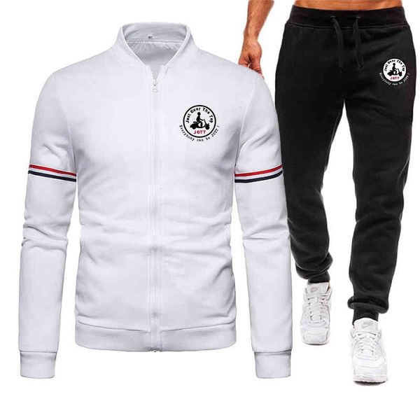 2021 men's new jott printed solid color baseball uniform two-piece sports jacket + jogging pants fashion trend casual suit, Gray
2021 men's new jott printed solid color baseball uniform two-piece sports jacket + jogging pants fashion trend casual suit, Gray