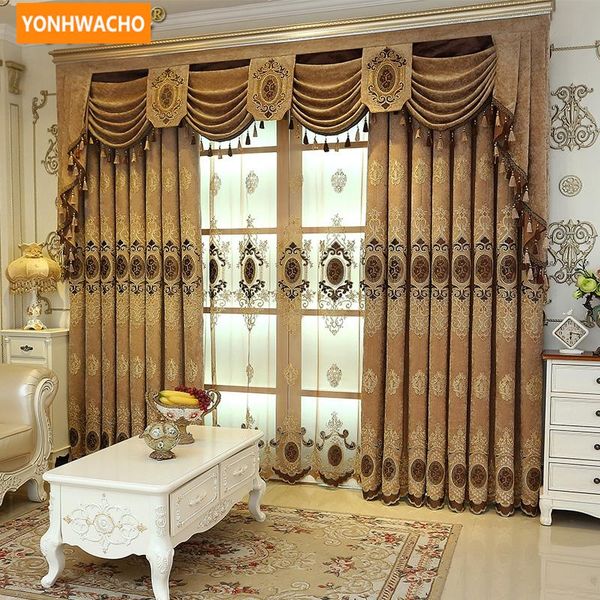 curtain & drapes custom curtains simple modern living room european chenille embroidered coffee cloth blackout tulle valance drape n754
curtain & drapes custom curtains simple modern living room european chenille embroidered coffee cloth blackout tulle valance drape n754