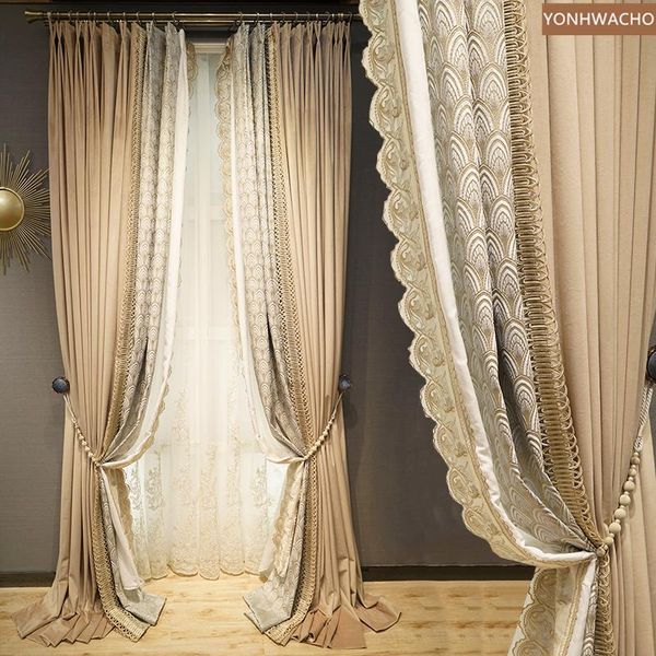 custom curtain high grade american luxury bedroom beige yellow thick velvet cloth blackout tulle c611 & drapes
custom curtain high grade american luxury bedroom beige yellow thick velvet cloth blackout tulle c611 & drapes