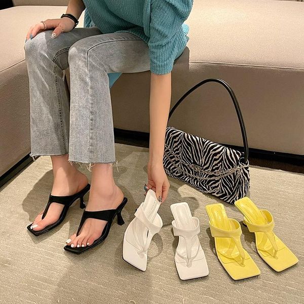 slippers summer fashion apricot women mules high heels sandals square open-toed heel quality shoes size 40, Black
slippers summer fashion apricot women mules high heels sandals square open-toed heel quality shoes size 40, Black