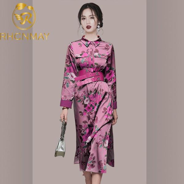 casual dresses autumn vintage elegant england style purple flower midi dress women lady office work lapel neck with belt, Black;gray
casual dresses autumn vintage elegant england style purple flower midi dress women lady office work lapel neck with belt, Black;gray