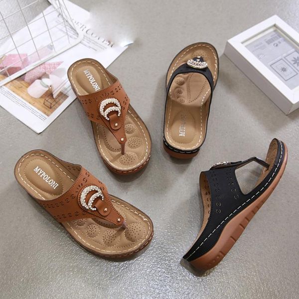 slippers women summer crystal round head shoes woman 2021 bohemian ethnic casual comfort flip-flops female beach, Black
slippers women summer crystal round head shoes woman 2021 bohemian ethnic casual comfort flip-flops female beach, Black