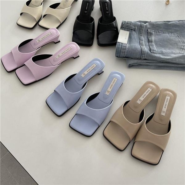 slippers monmoira open toe med heel solid platform elegant sandals women soft sole shallow mouth outdoor slides, Black
slippers monmoira open toe med heel solid platform elegant sandals women soft sole shallow mouth outdoor slides, Black