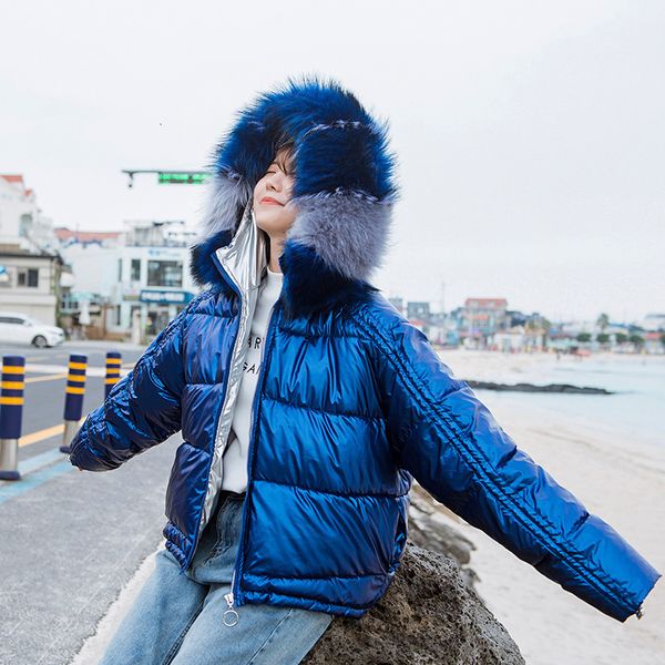women's down & parkas fashion women glossy short silver jackets big colorful fur collar hooded coat parka jacket warm womens winter ezf, Black
women's down & parkas fashion women glossy short silver jackets big colorful fur collar hooded coat parka jacket warm womens winter ezf, Black