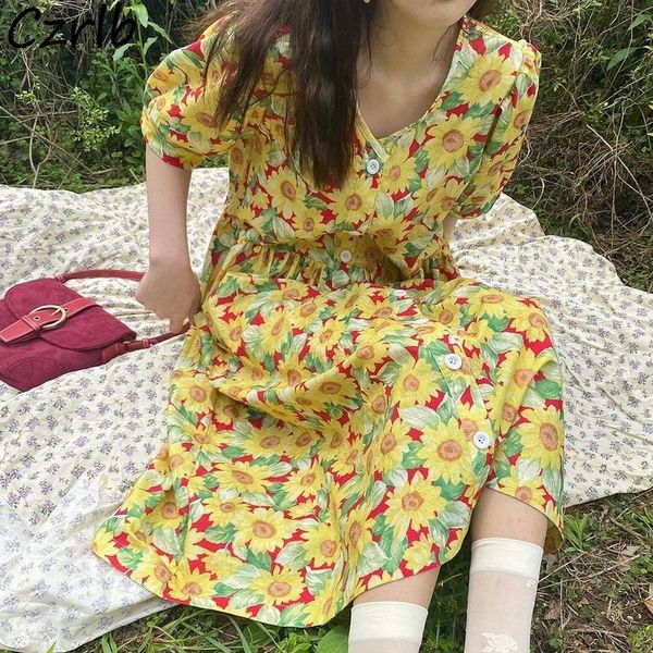 casual dresses long women floral college girls v-neck single breasted puff sleeve panelled aesthetic vintage japanese style summer lady, Black;gray
casual dresses long women floral college girls v-neck single breasted puff sleeve panelled aesthetic vintage japanese style summer lady, Black;gray