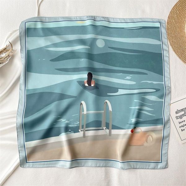 scarves 2021 print satin shawl silk square scarf for women head wraps neckerchief female foulard hair bands headband bandana, Blue;gray
scarves 2021 print satin shawl silk square scarf for women head wraps neckerchief female foulard hair bands headband bandana, Blue;gray