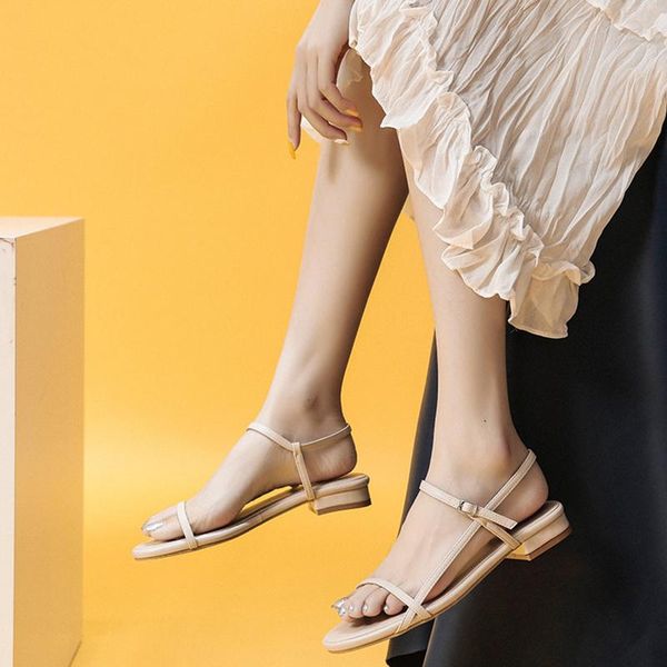 fairy style thin band gladiator sandals women square buckle sewing flats sandalias student shoes round toe beach flipflops mujer, Black
fairy style thin band gladiator sandals women square buckle sewing flats sandalias student shoes round toe beach flipflops mujer, Black