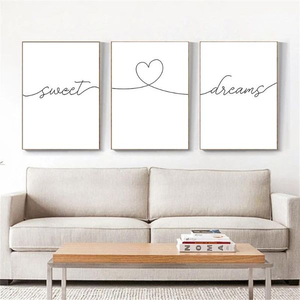 paintings black and white sweet dreams quotes print nursery wall art canvas poster line heart minimalist painting pictures home decor
paintings black and white sweet dreams quotes print nursery wall art canvas poster line heart minimalist painting pictures home decor