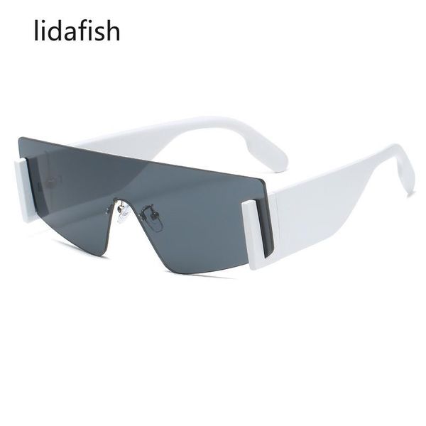 sunglasses lidafish fashion luxury siamese lens wide temples women men rimless street temperament unisex, White;black
sunglasses lidafish fashion luxury siamese lens wide temples women men rimless street temperament unisex, White;black
