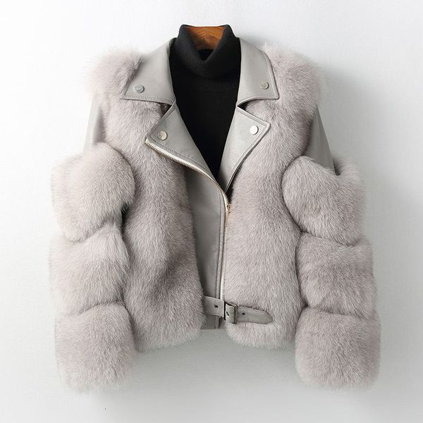 women's fur & faux real coats with genuine sheepskin leather placket natural blue hair jacket outwear luxury streetwear women s28w, Black
women's fur & faux real coats with genuine sheepskin leather placket natural blue hair jacket outwear luxury streetwear women s28w, Black