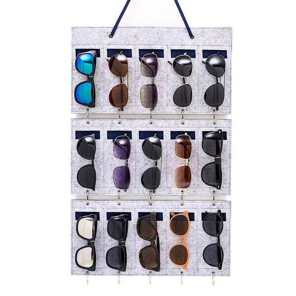 storage boxes & bins 15 grids felt sunglasses hanging bag portable household jewelry organizer for wall bags
storage boxes & bins 15 grids felt sunglasses hanging bag portable household jewelry organizer for wall bags
