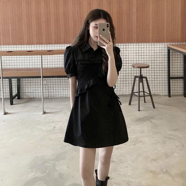 casual dresses for women summer 2021 puff sleeve collar short dress vestido de mujer femme robe, Black;gray
casual dresses for women summer 2021 puff sleeve collar short dress vestido de mujer femme robe, Black;gray