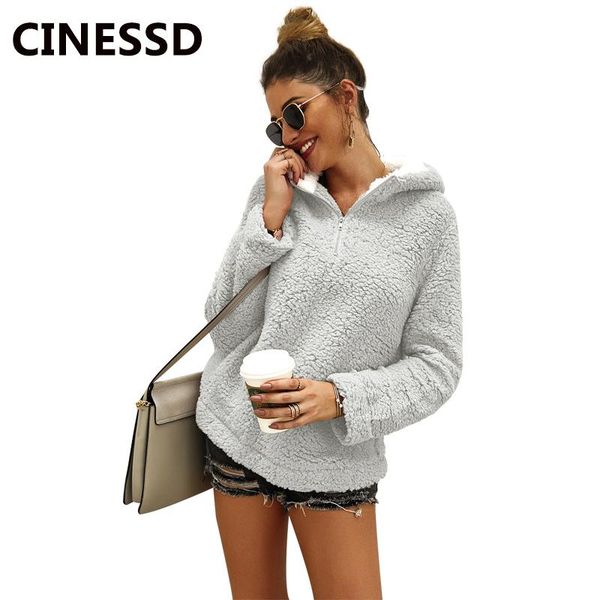 women's hoodies & sweatshirts cinessd women hooded solid long sleeves zipper casual loose pullover autumn winter tunic hoodie coats, Black
women's hoodies & sweatshirts cinessd women hooded solid long sleeves zipper casual loose pullover autumn winter tunic hoodie coats, Black
