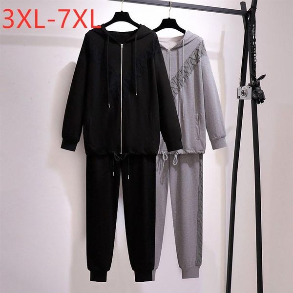plus size tracksuits 2021 autumn winter sports sets for women large black cotton hoodie and pants running suits 3xl 4xl 5xl 6xl 7xl
plus size tracksuits 2021 autumn winter sports sets for women large black cotton hoodie and pants running suits 3xl 4xl 5xl 6xl 7xl
