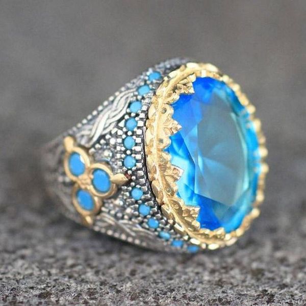 wedding rings modyle punk vintage big round blue stone women accessories ring gold silver color band elegant engagement for, Slivery;golden
wedding rings modyle punk vintage big round blue stone women accessories ring gold silver color band elegant engagement for, Slivery;golden