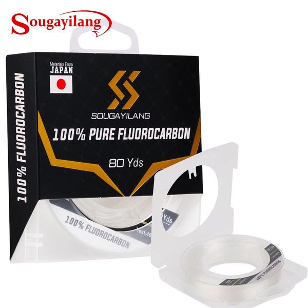 sougayilang leader-line 100% pure fluorocarbon sink fishing lines 80m line 3-68lbs test tackle pesca braid
sougayilang leader-line 100% pure fluorocarbon sink fishing lines 80m line 3-68lbs test tackle pesca braid