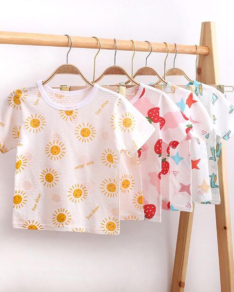 clothing sets air-conditioned home service short-sleeved shorts two-piece bamboo fiber boys and girls thin children's pajamas, White
clothing sets air-conditioned home service short-sleeved shorts two-piece bamboo fiber boys and girls thin children's pajamas, White