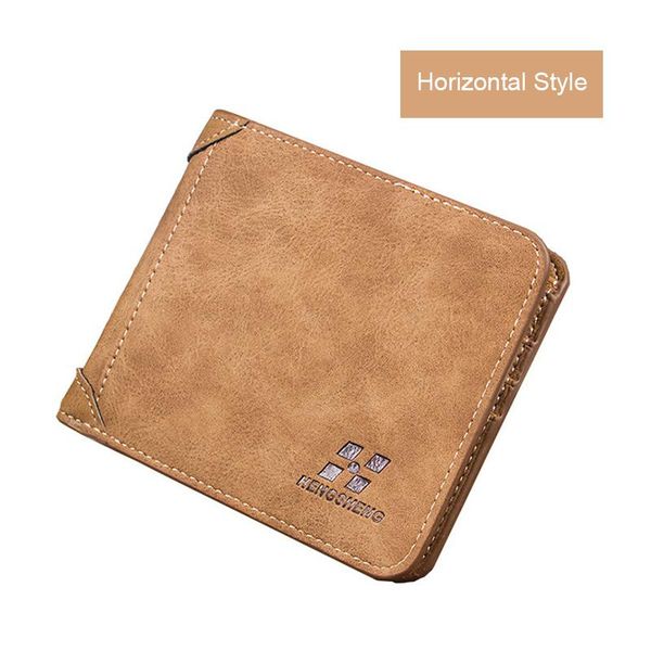 card holders men frosted billfold horizontal style luxury wallet vintage leather slim hipster purses money clip holder clutch bag, Brown;gray
card holders men frosted billfold horizontal style luxury wallet vintage leather slim hipster purses money clip holder clutch bag, Brown;gray