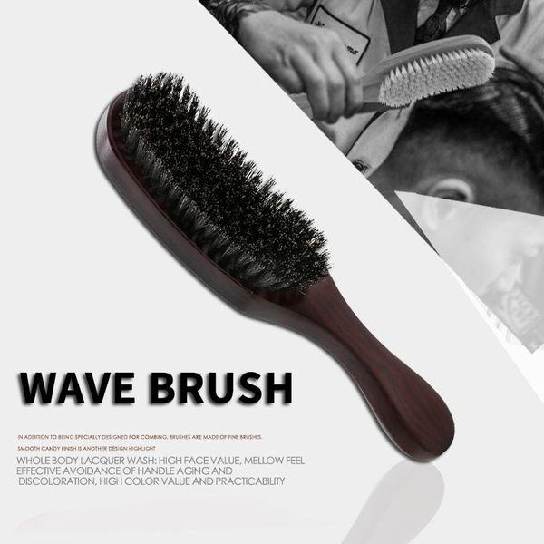 hair brushes wooden 100% boar bristle men 360 wave brush curved beard, Silver
hair brushes wooden 100% boar bristle men 360 wave brush curved beard, Silver