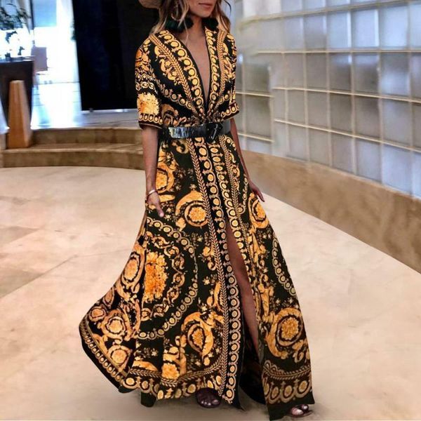 women's summer boho floral short sleeve long maxi dress evening party beach dresses sundress casual, Black;gray
women's summer boho floral short sleeve long maxi dress evening party beach dresses sundress casual, Black;gray