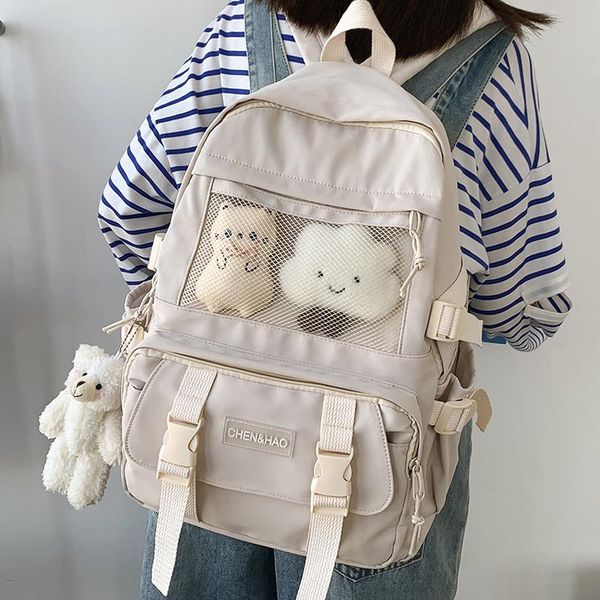 women's backpack kawaii waterproof travel mochila girls' schoolbag black nylon fashionable for female college
women's backpack kawaii waterproof travel mochila girls' schoolbag black nylon fashionable for female college