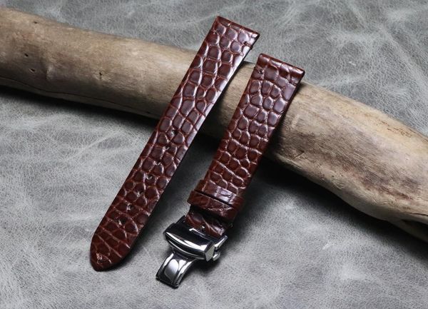 watch bands black brown 16 18 19 20 21 22mm high-end crocodile alligator leather band strap handmade retro butterfly buckle wristband
watch bands black brown 16 18 19 20 21 22mm high-end crocodile alligator leather band strap handmade retro butterfly buckle wristband