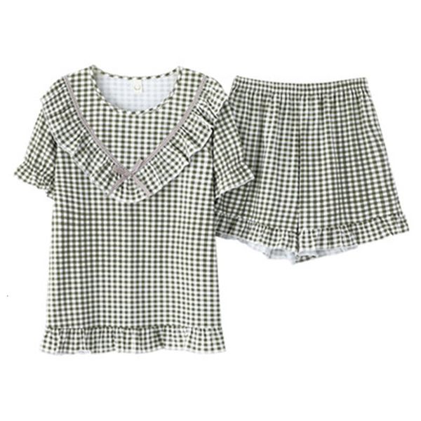 women's sleepwear princess sweet pajamas set women plaid cute cotton pyjamas shorts sleeve summer 2piece/set home mom ak5r, Black;red
women's sleepwear princess sweet pajamas set women plaid cute cotton pyjamas shorts sleeve summer 2piece/set home mom ak5r, Black;red