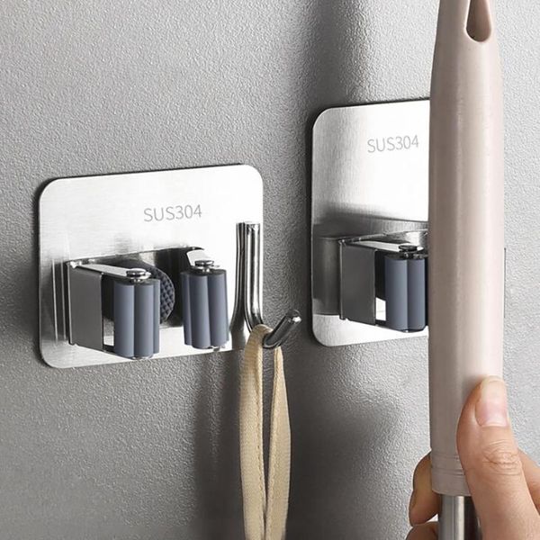 hooks & rails stainless steel broom mop clip wall mount storage organizer heavy duty tools hanger with rack bathroom kitchen
hooks & rails stainless steel broom mop clip wall mount storage organizer heavy duty tools hanger with rack bathroom kitchen